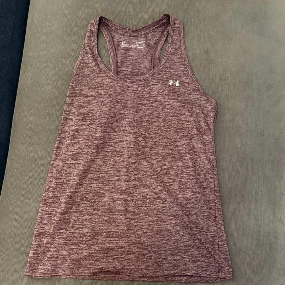 Under Armour Women's Twist Tech Tank Top - Plum Heather - Picture 3 of 4